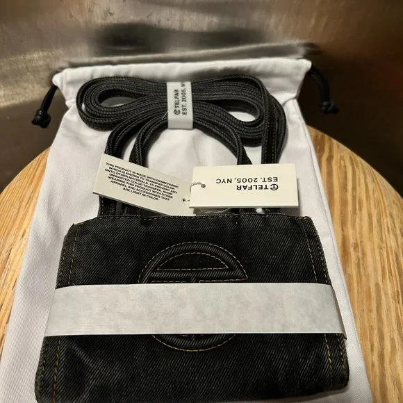 Telfar Bags Telfar Small Denim Shopper Black Poshmark